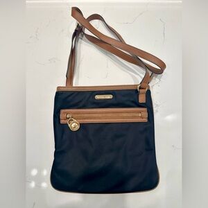 Michael Kors Black and Brown Crossbody Bag